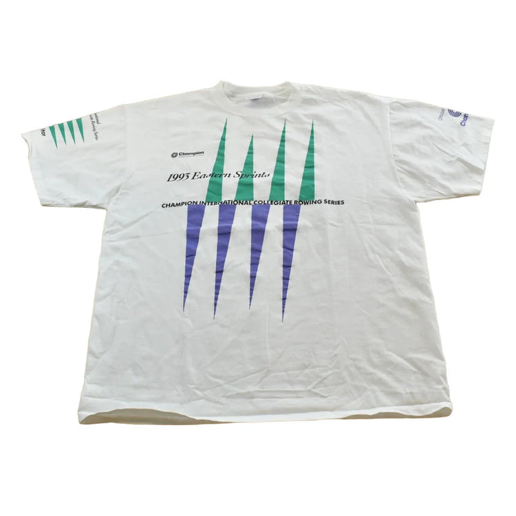 Vintage 1995 Collegiate Rowing T Shirt Men's L from propervintagecanada