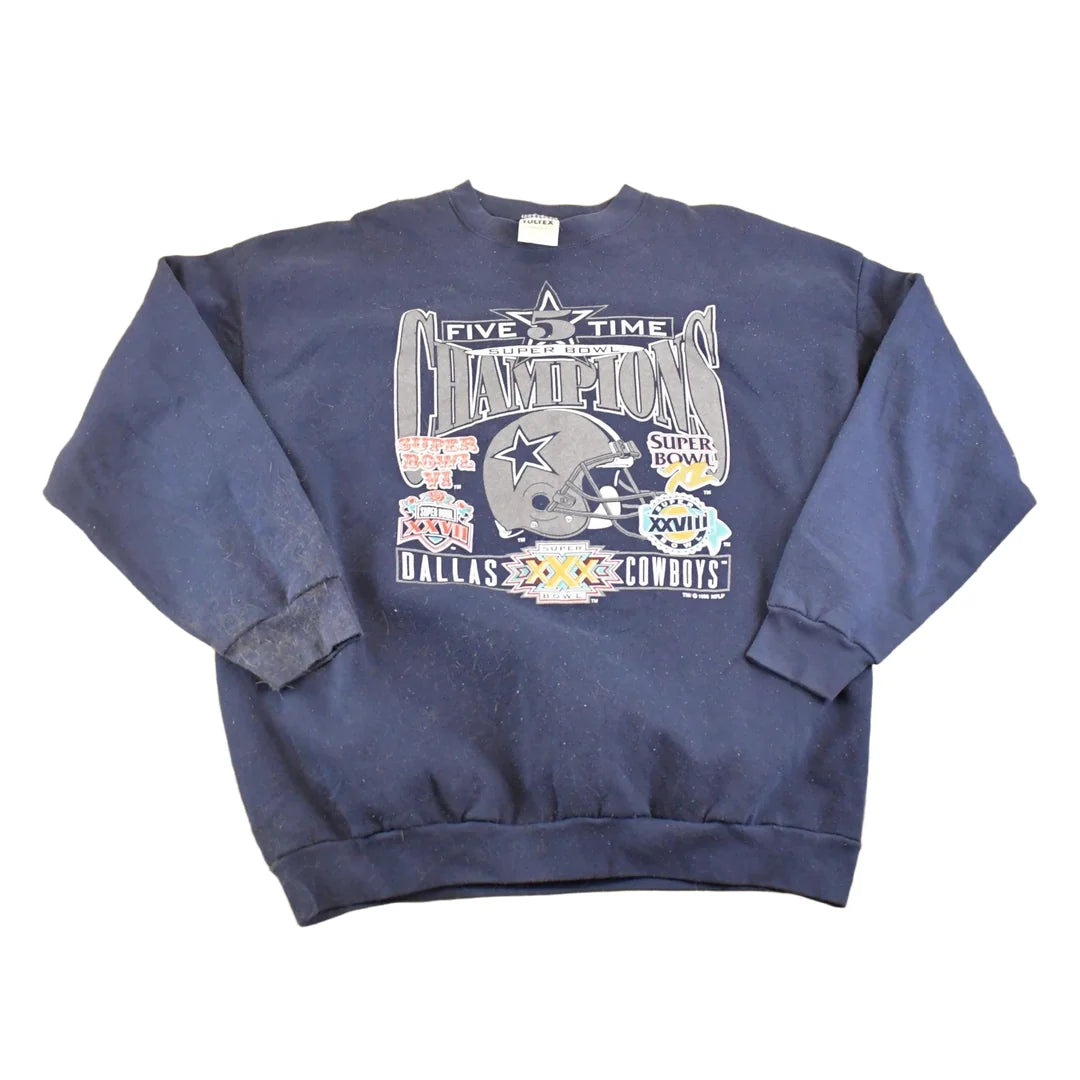 Vintage 1995 Dallas Cowboys Super Bowl Champions Crewneck Sweatshirt Men's XL from propervintagecanada