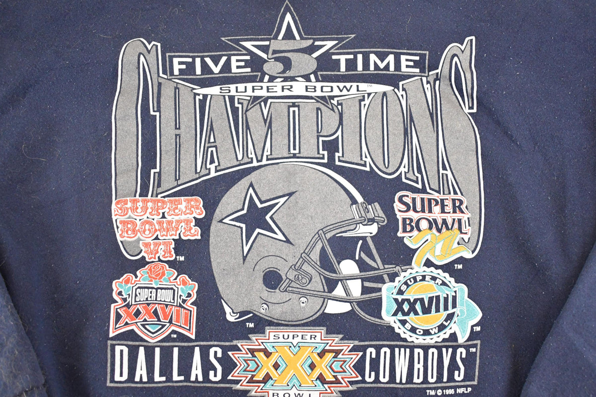 Vintage 1995 Dallas Cowboys Super Bowl Champions Crewneck Sweatshirt Men's XL from propervintagecanada