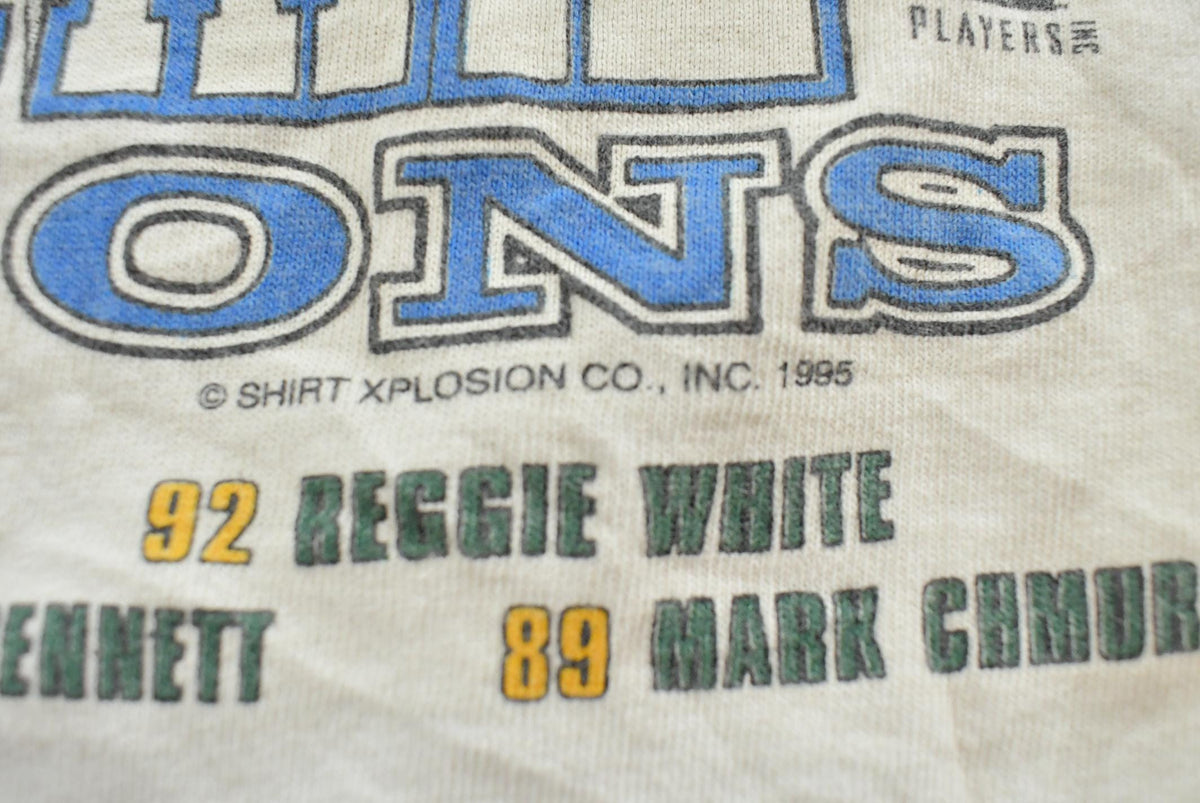 Vintage 1995 Green Bay Packers Caricature NFL T-Shirt Mens XL from propervintagecanada