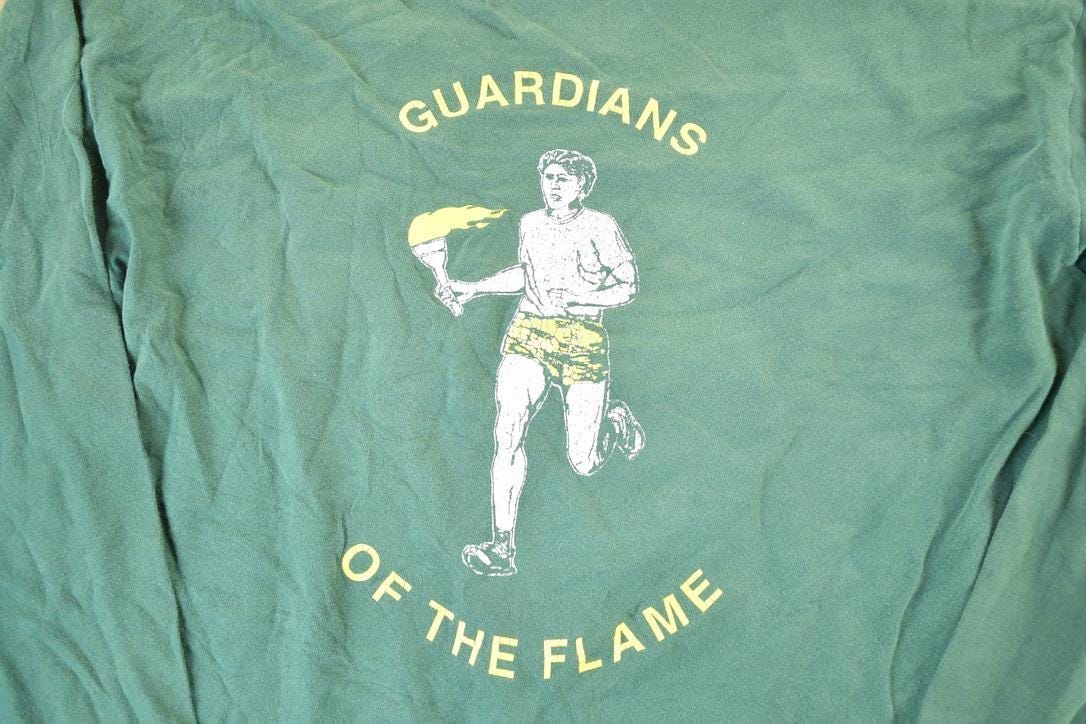 Vintage 1995 Guardians Of The Flame Crewneck Sweatshirt Mens XL from propervintagecanada