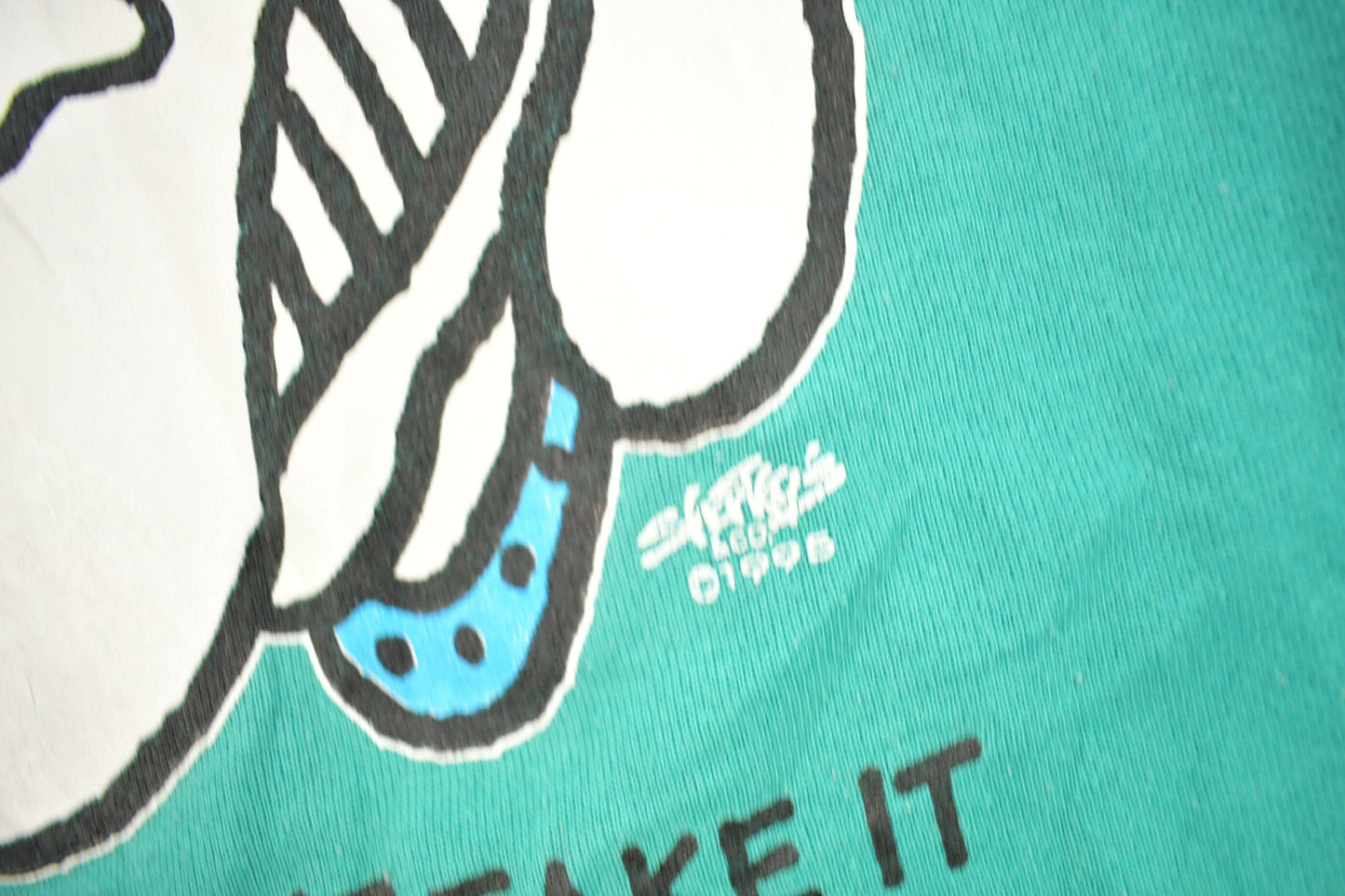 Vintage 1995 "I Can't Take It" Dog Graphic Crewneck Sweatshirt Men's XL from propervintagecanada
