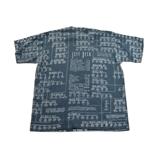 Vintage 1995 Jeff Beck Anthology All Of Over Print Band Tee Men's XL from propervintagecanada