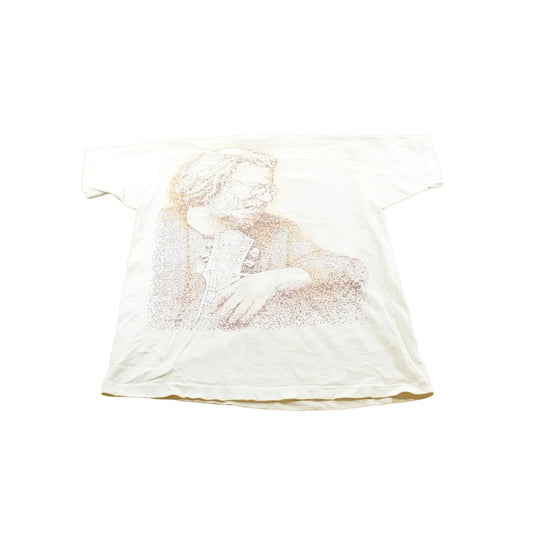 Vintage 1995 Jerry Garcia RIP All Over Print Graphic T-Shirt Mens XL from propervintagecanada