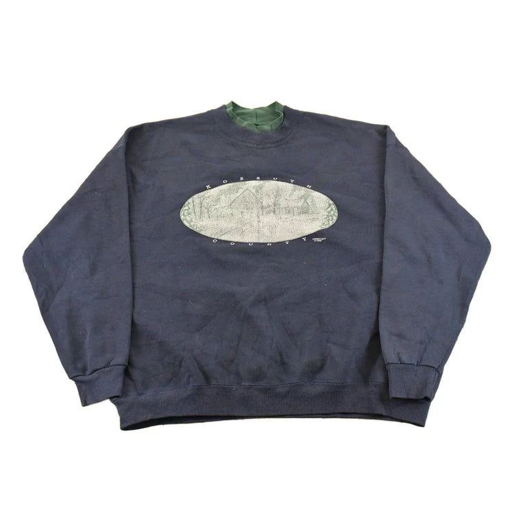 Vintage 1995 Kossuth County Souvenir Crewneck Sweatshirt Men's 2XL from propervintagecanada