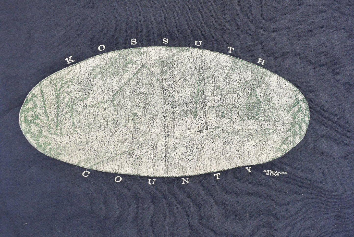 Vintage 1995 Kossuth County Souvenir Crewneck Sweatshirt Men's 2XL from propervintagecanada
