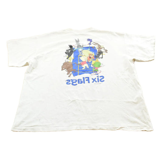 Vintage 1995 Looney Tunes Six Flags Graphic T Shirt Mens 2XL from propervintagecanada