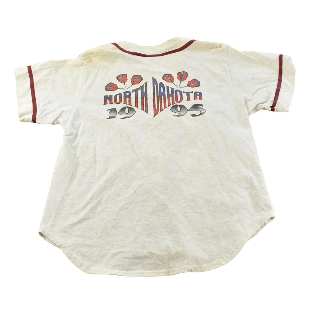 Vintage 1995 Manitoba Darts Baseball Jersey Men's L from propervintagecanada
