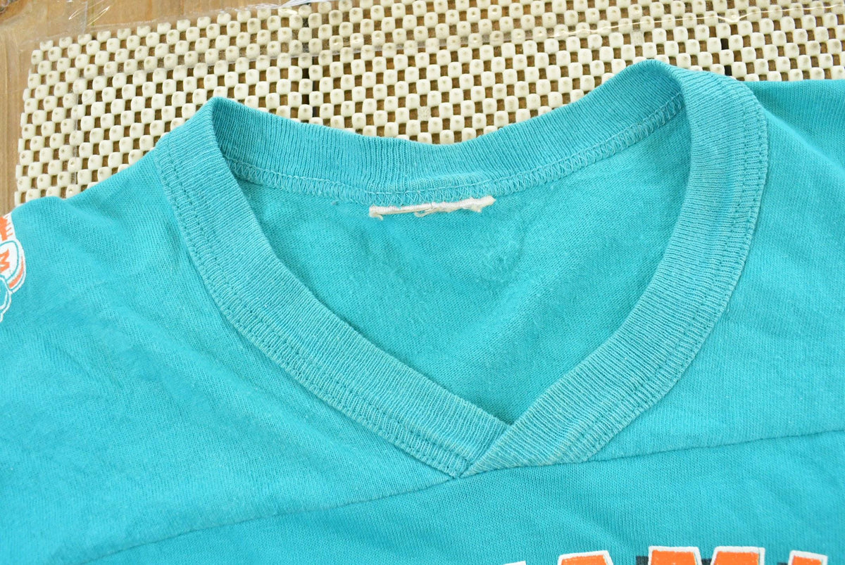 Vintage 1995 Miami Dolphins NFL Football T-Shirt Mens M from propervintagecanada