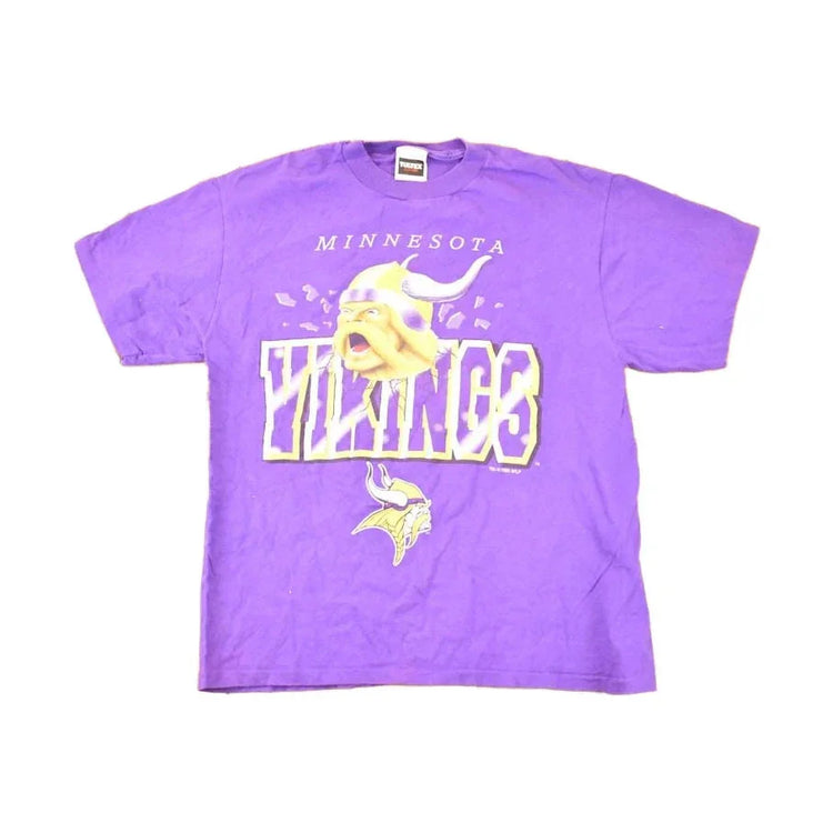 Vintage 1995 Minnesota Vikings NFL T-Shirt Men's M from propervintagecanada