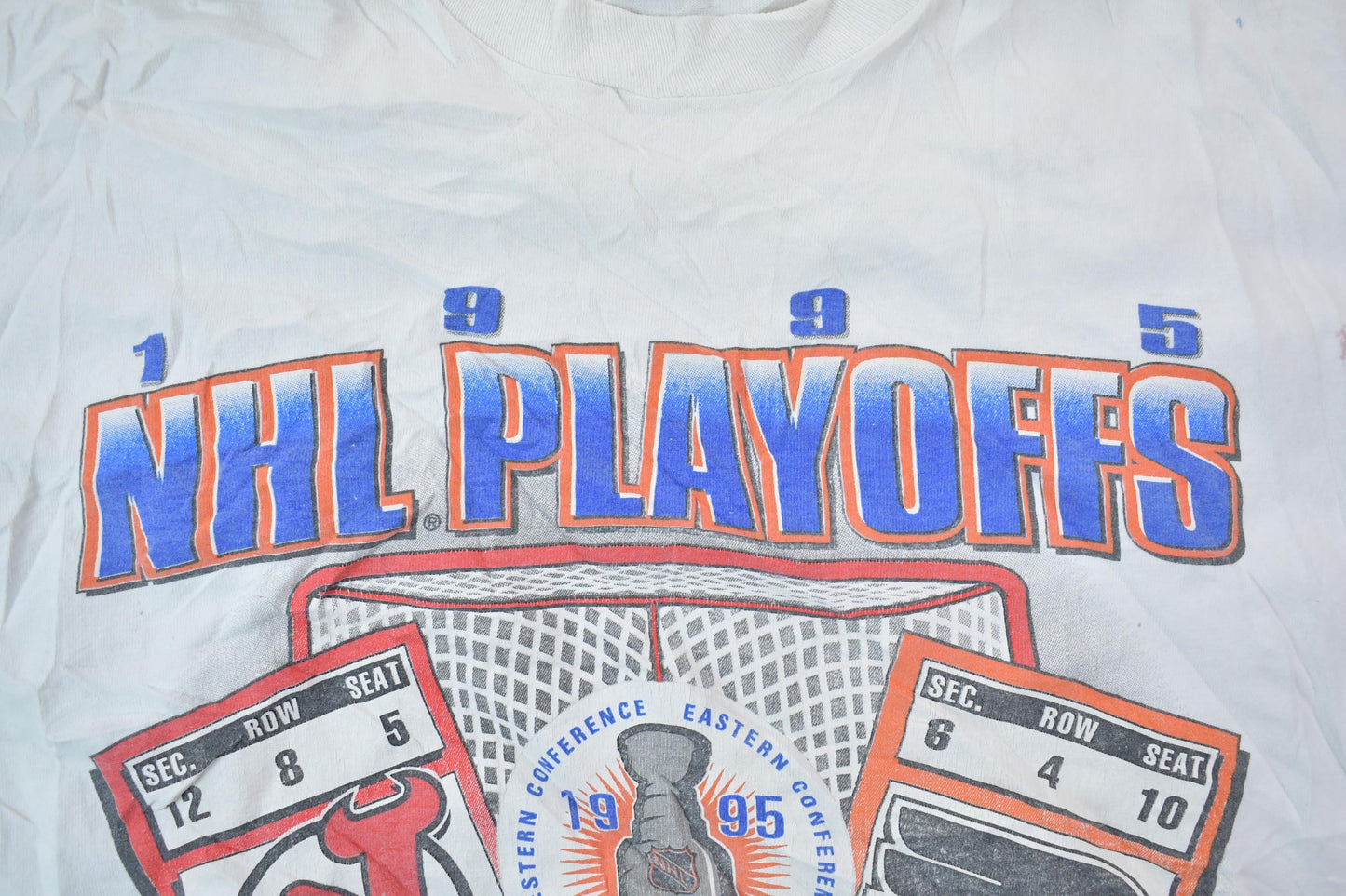 Vintage 1995 NHL Playoffs Eastern Conference Graphic T-Shirt Men's XL from propervintagecanada