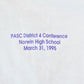 Vintage 1995 Norwin High School PASC District 4 Conference Single Stitch Graphic T-Shirt Men's Large from propervintagecanada