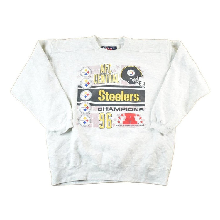 Vintage 1995 Pittsburgh Steelers NFL AFC Crewneck Sweatshirt Mens L from propervintagecanada