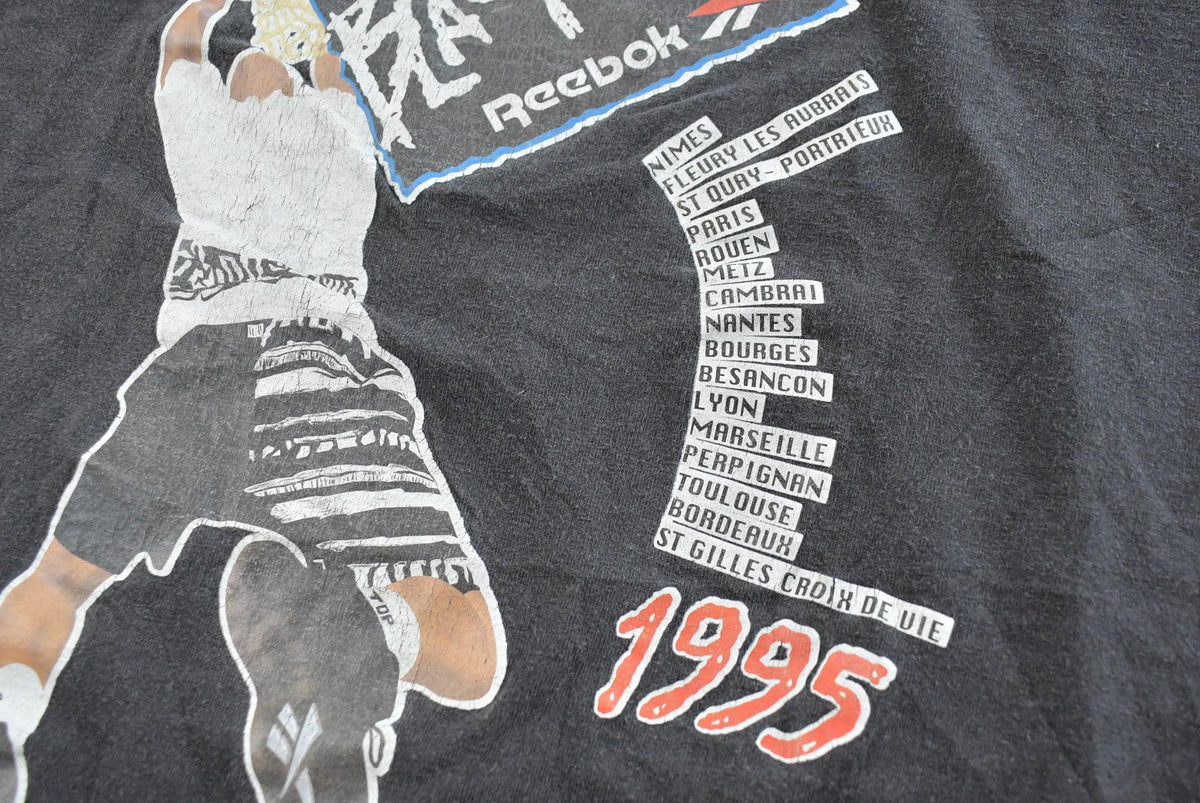 Vintage 1995 Reebok Blacktop France Tour Graphic T-Shirt Mens M from propervintagecanada