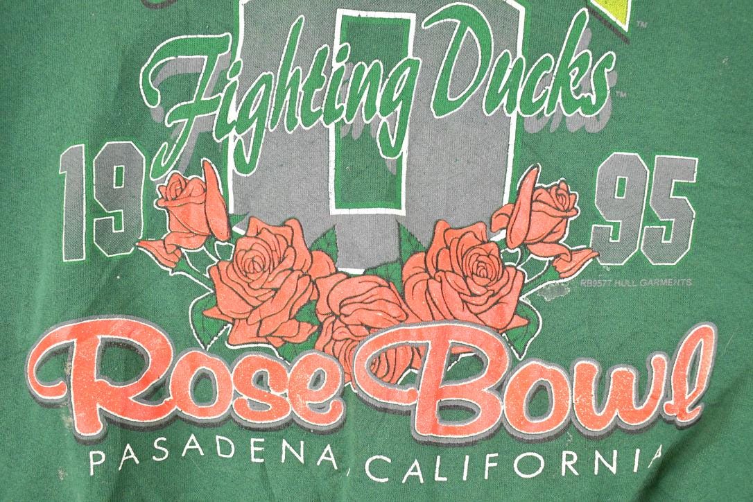 Vintage 1995 Rose Bowl Fighting Ducks University Crewneck Sweater Mens L from propervintagecanada