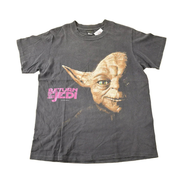 Vintage 1995 Star Wars Return Of The Jedi Yoda Graphic T-Shirt Made In USA Single Stitch from propervintagecanada
