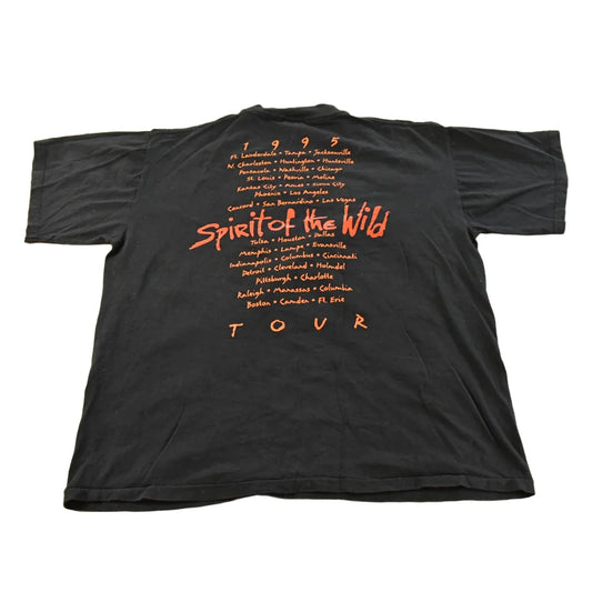 Vintage 1995 Ted Nugent Spirit of the Wild Tour Band T-Shirt Men's XL from propervintagecanada