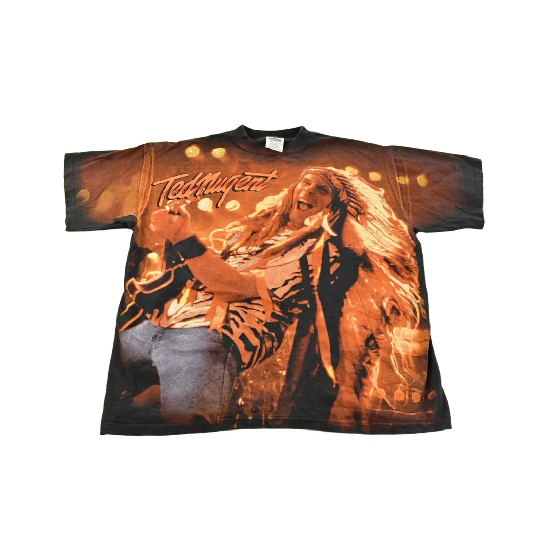 Vintage 1995 Ted Nugent Spirit of the Wild Tour Band T-Shirt Men's XL from propervintagecanada