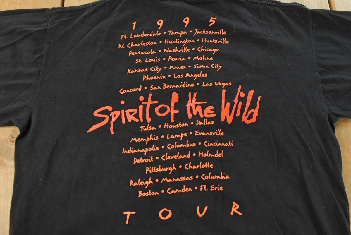 Vintage 1995 Ted Nugent Spirit of the Wild Tour Band T-Shirt Men's XL from propervintagecanada