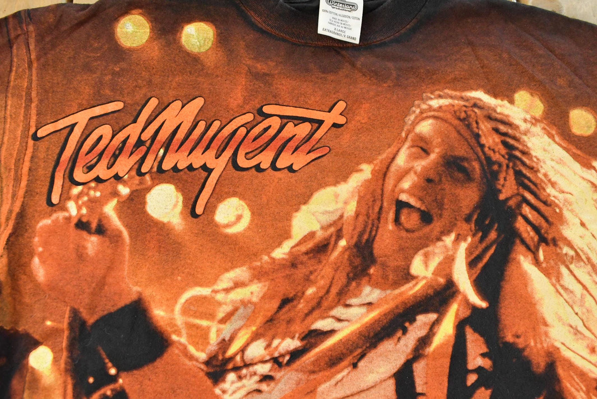 Vintage 1995 Ted Nugent Spirit of the Wild Tour Band T-Shirt Men's XL from propervintagecanada
