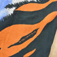 Vintage 1995 Tiger Theme All Over Print Liquid Blue Double Sided Graphic T-Shirt from propervintagecanada
