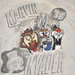 Vintage 1995 Warner Bros Marvin The Invader Embroidered 3D Movie Taz Bugs Crewneck Sweatshirt Men's L from propervintagecanada