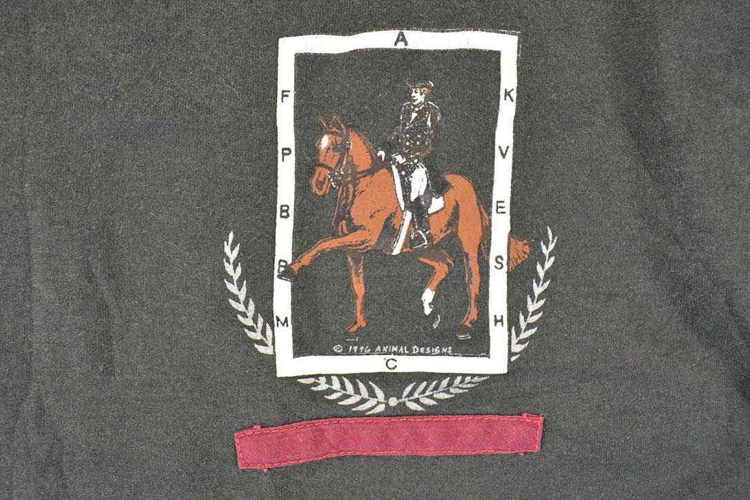 Vintage 1996 Animal Designs Horse Riding Souvenir T-Shirt Men's L from propervintagecanada