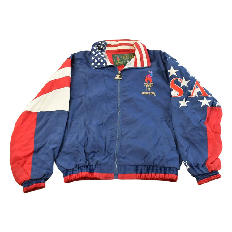 Vintage 1996 Atlanta Olympics Games Starter Windbreaker Jacket Men's S from propervintagecanada