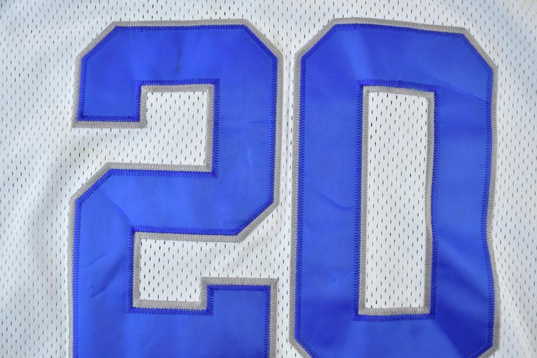 Vintage 1996 Barry Sanders Mitchell And Ness Throwback NFL Embroidered Jersey Men's 2XL
