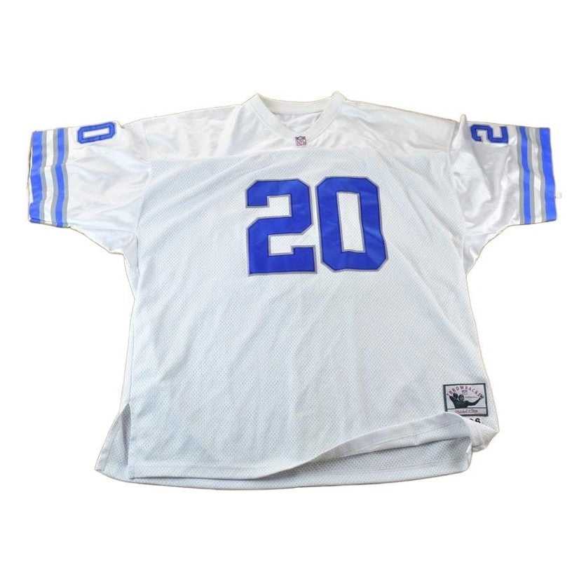 Vintage 1996 Barry Sanders Mitchell And Ness Throwback NFL Embroidered Jersey Men's 2XL