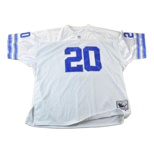 Vintage 1996 Barry Sanders Mitchell And Ness Throwback NFL Embroidered Jersey Men's 2XL