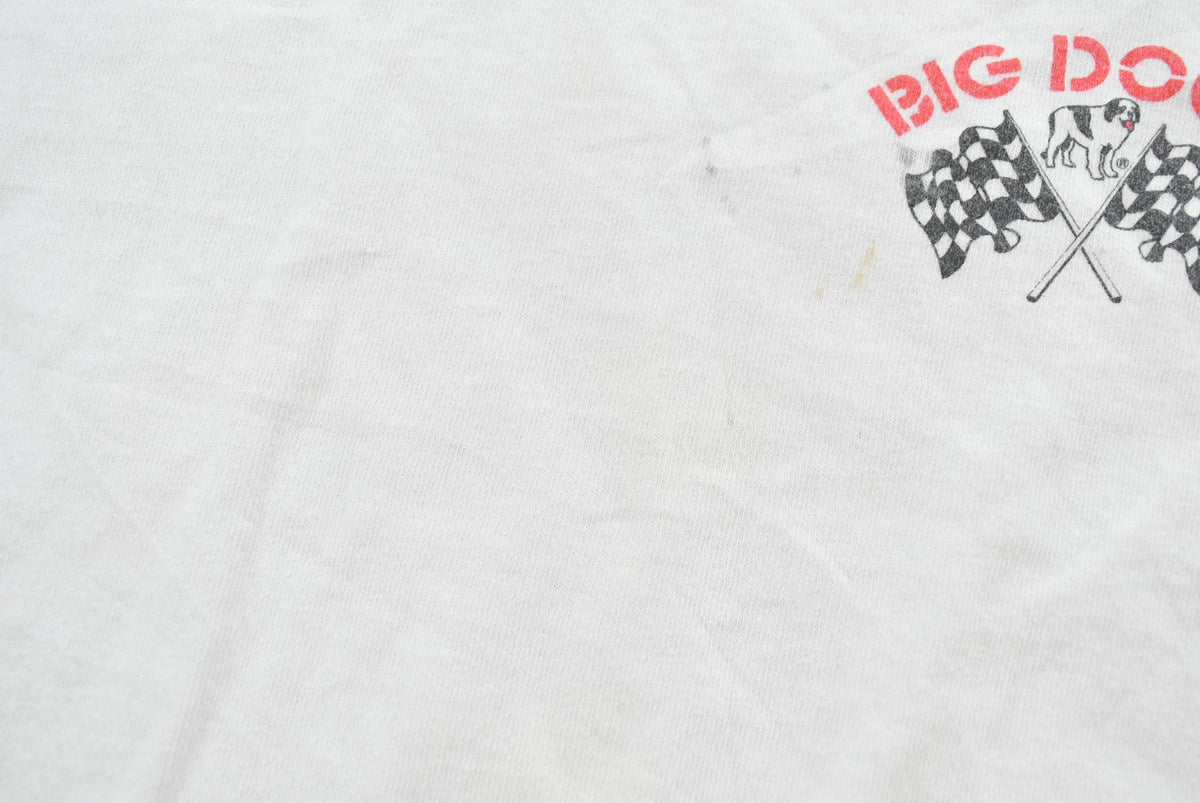 Vintage 1996 Big Dogs Stay in the Pits Racing Funny Graphic T-Shirt Mens XL from propervintagecanada