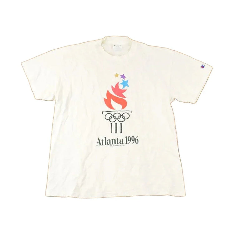 Vintage 1996 Champion Atlanta Olympics Collegiate T-Shirt Men's M from propervintagecanada