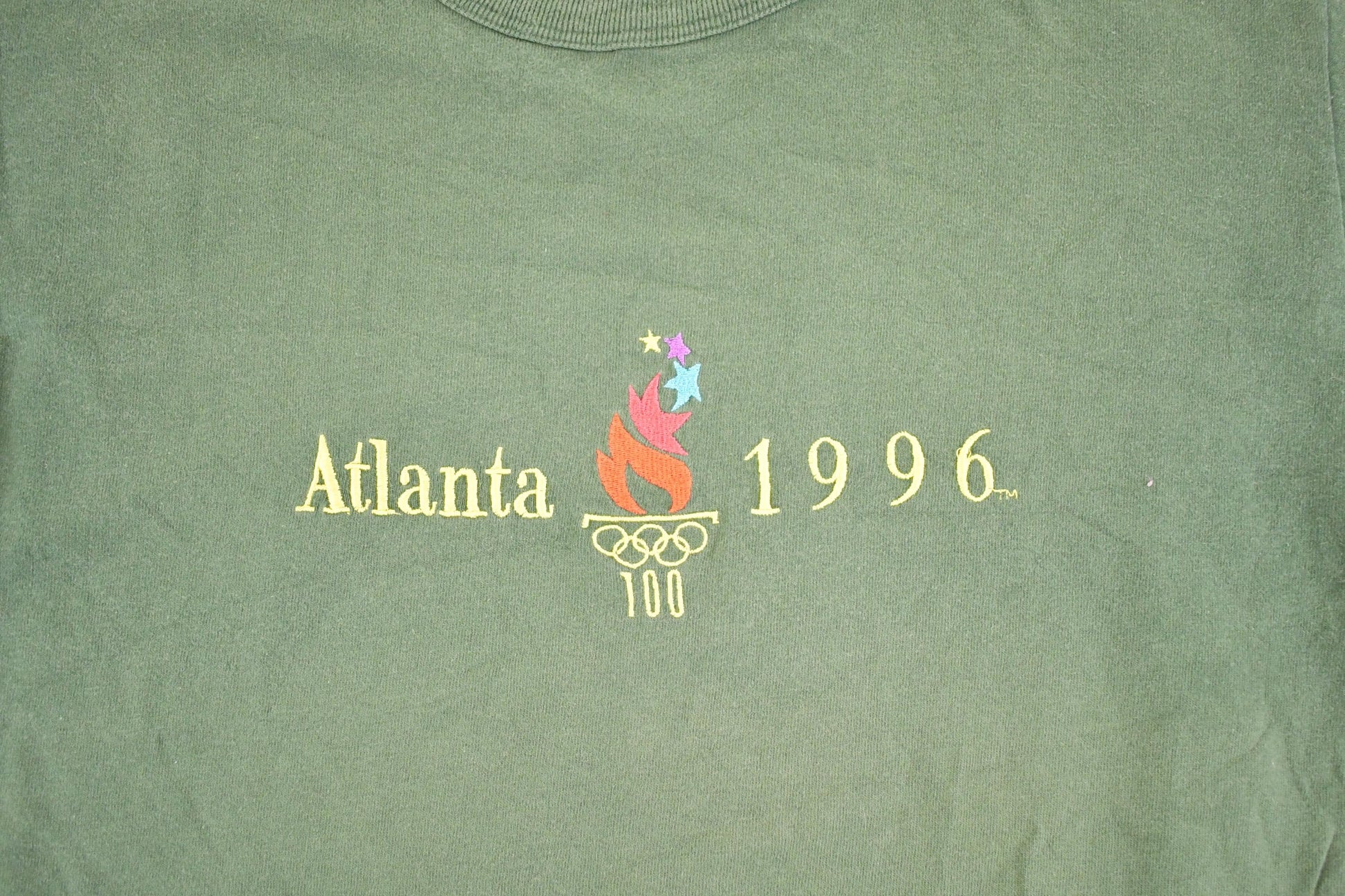 Vintage 1996 Champion Atlanta Olympics Souvenir Travel T-Shirt Men's XL from propervintagecanada
