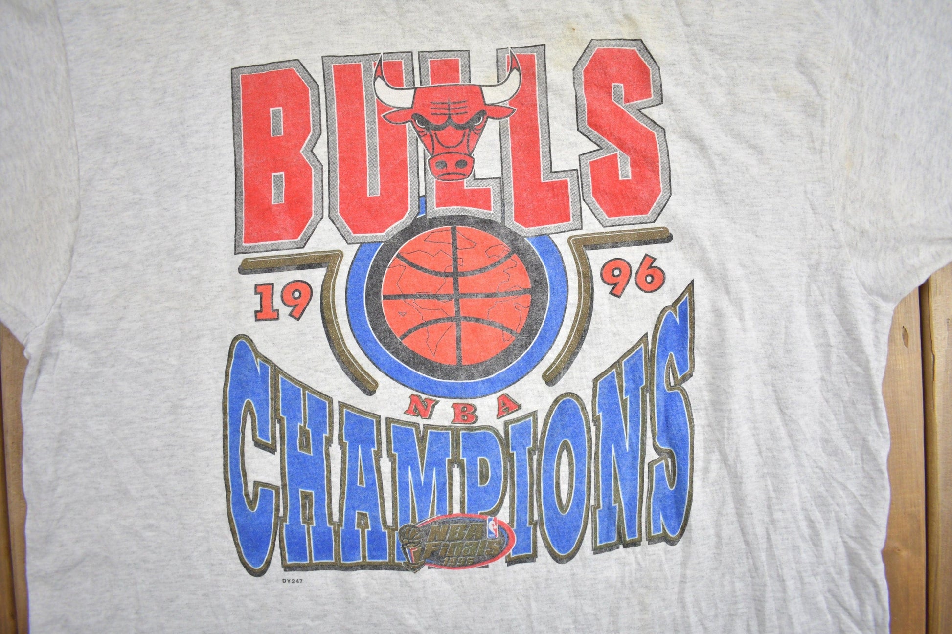 Vintage 1996 Chicago Bulls NBA Champions T-Shirt Men's XL from propervintagecanada