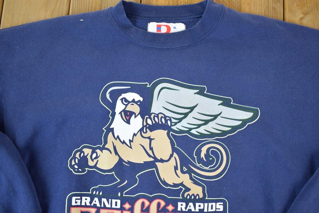 Vintage 1996 Dodger Grand Rapids Griffins University Crewneck Mens XL from propervintagecanada