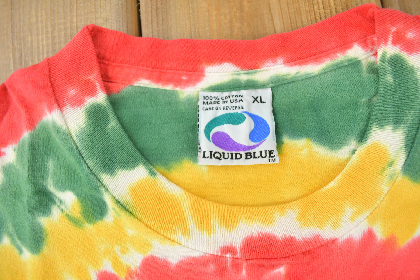 Vintage 1996 Grateful Dead Lithuania Lithuanian Basketball Team tie Dye Band T-Shirt from propervintagecanada