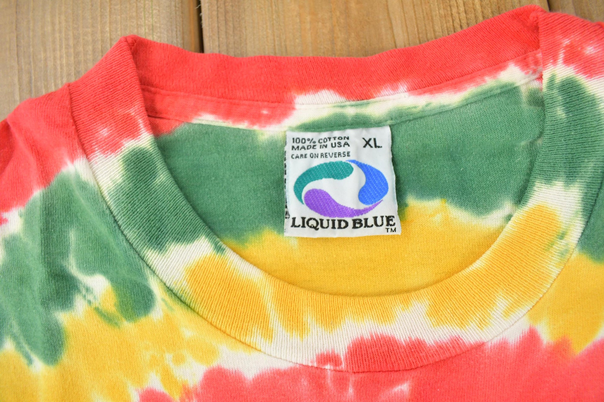 Vintage 1996 Grateful Dead Lithuania Lithuanian Basketball Team tie Dye Band T-Shirt from propervintagecanada