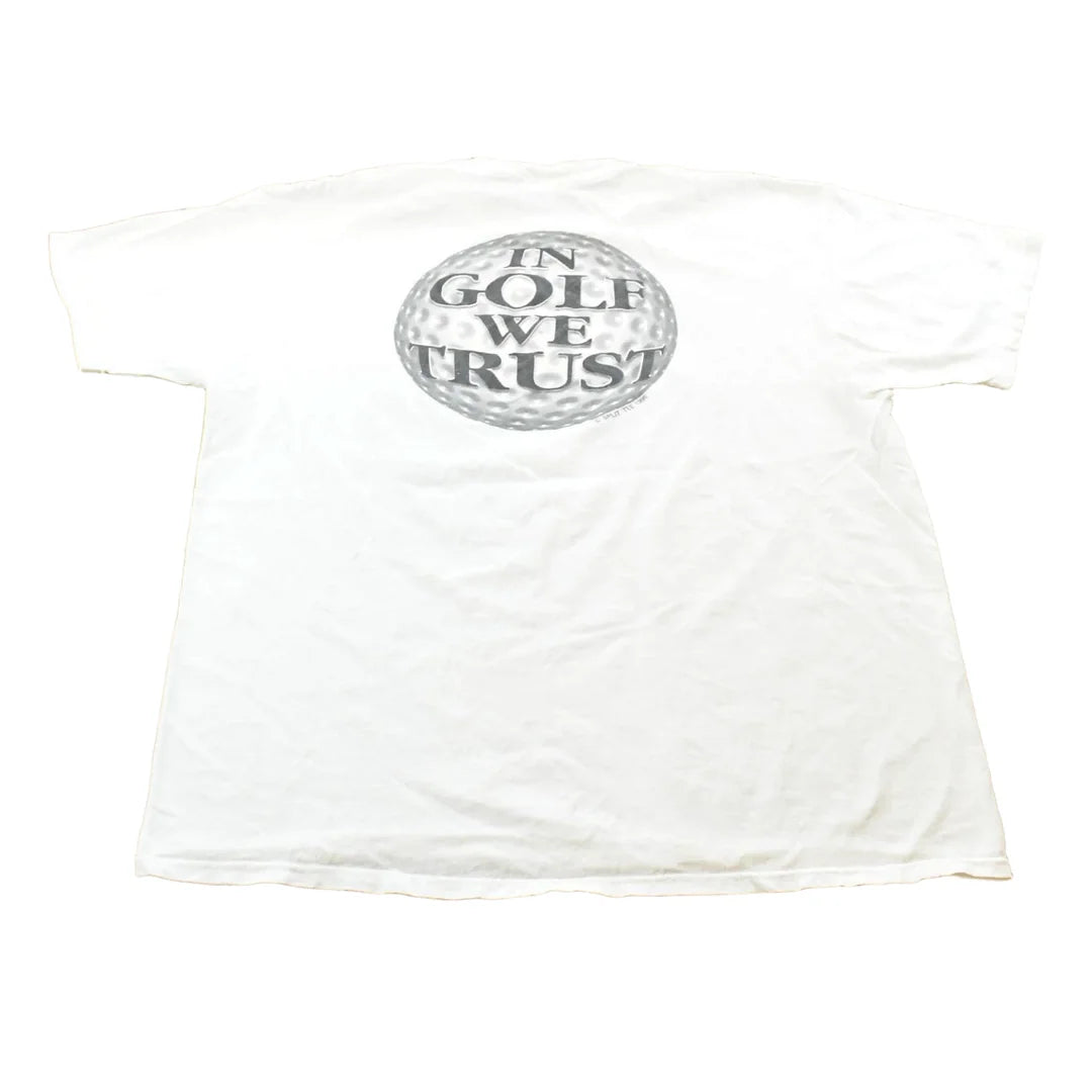Vintage 1996 In Golf We Trust T-Shirt Mens XL from propervintagecanada