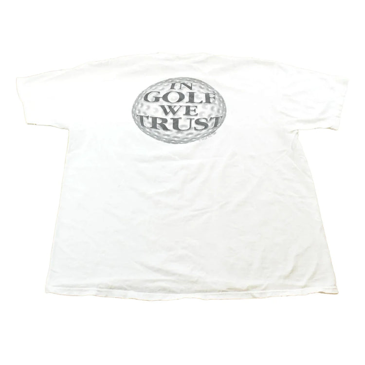 Vintage 1996 In Golf We Trust T-Shirt Mens XL from propervintagecanada