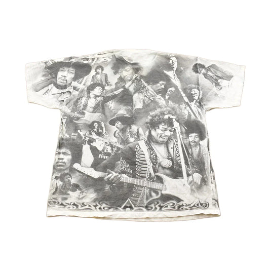 Vintage 1996 Jimi Hendrix All Over Print Band T-shirt from propervintagecanada