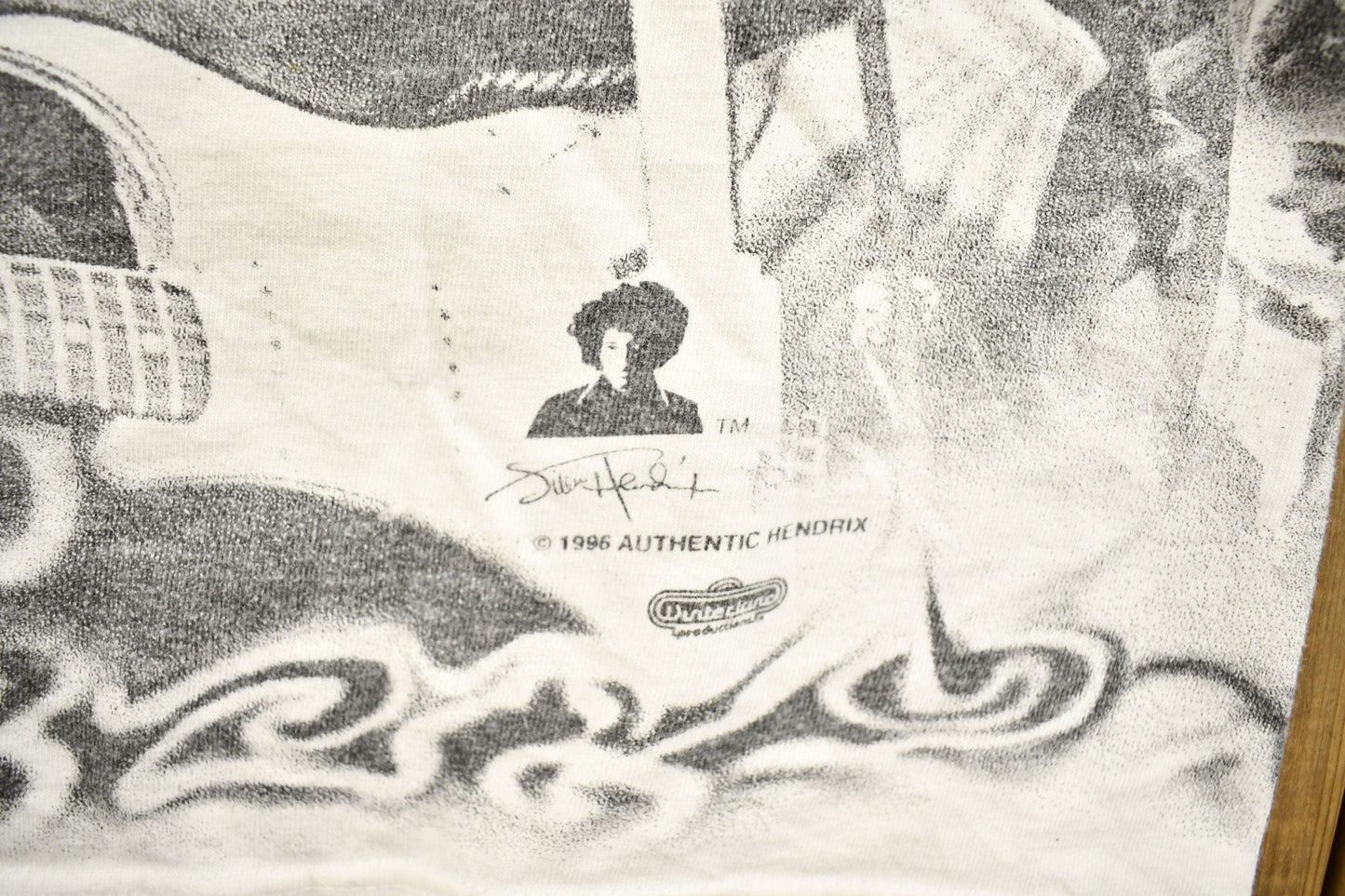 Vintage 1996 Jimi Hendrix All Over Print Band T-shirt from propervintagecanada