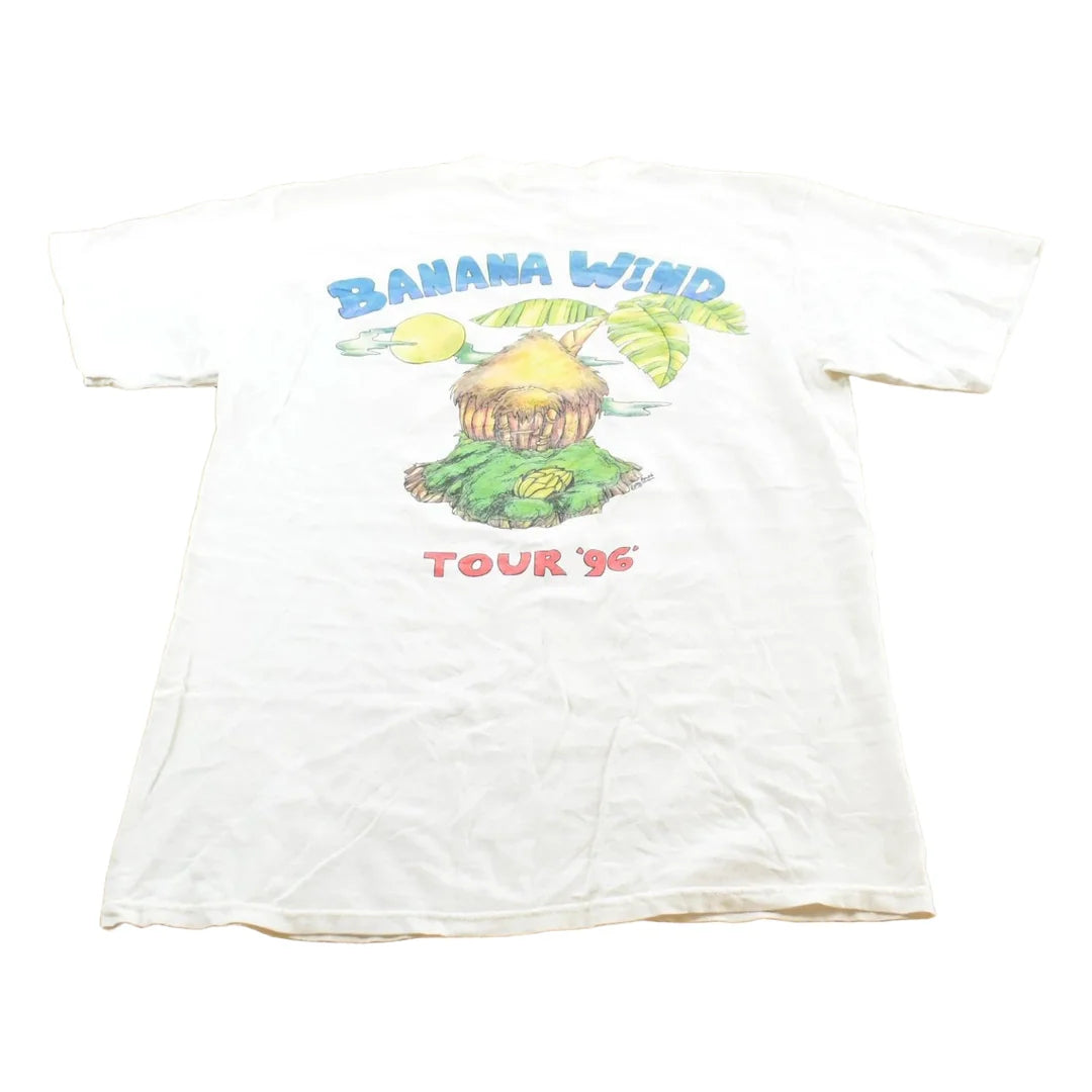 Vintage 1996 Jimmy Buffett Banana Wind Tour T-Shirt Size L Men's Large from propervintagecanada
