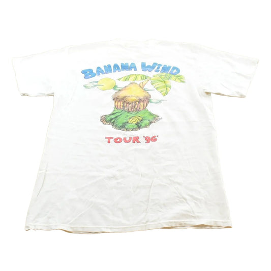 Vintage 1996 Jimmy Buffett Banana Wind Tour T-Shirt Size L Men's Large from propervintagecanada