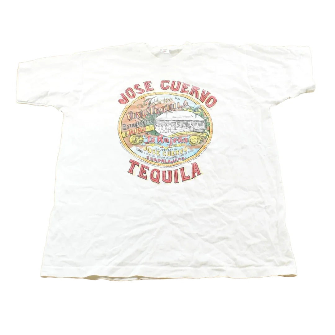 Vintage 1996 Jose Cuervo Tequila Graphic T-Shirt Mens L from propervintagecanada