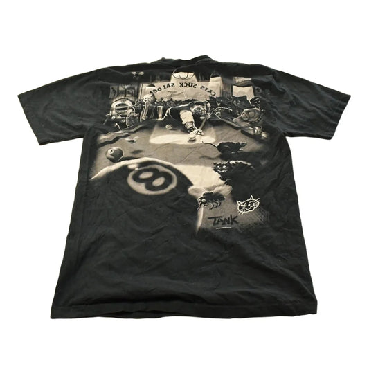 Vintage 1996 Liquid Blue Cats Suck Saloon Graphic T Shirt Men's XL from propervintagecanada