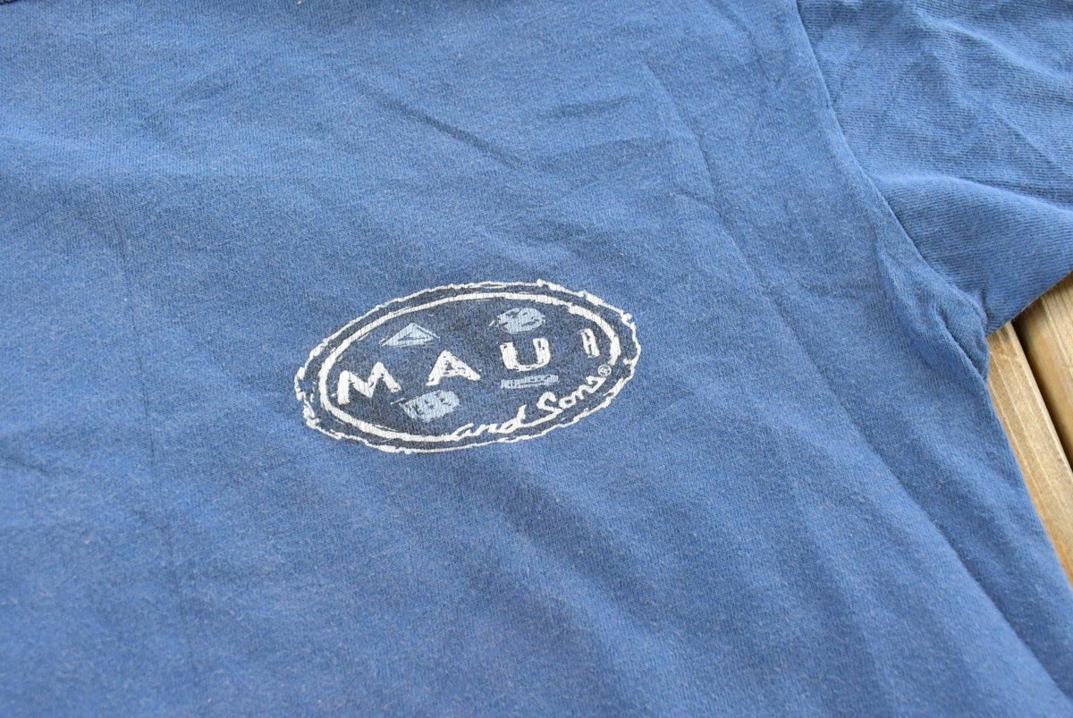 Vintage 1996 Maui Hawaii Surf Shark Graphic T-Shirt Mens S from propervintagecanada