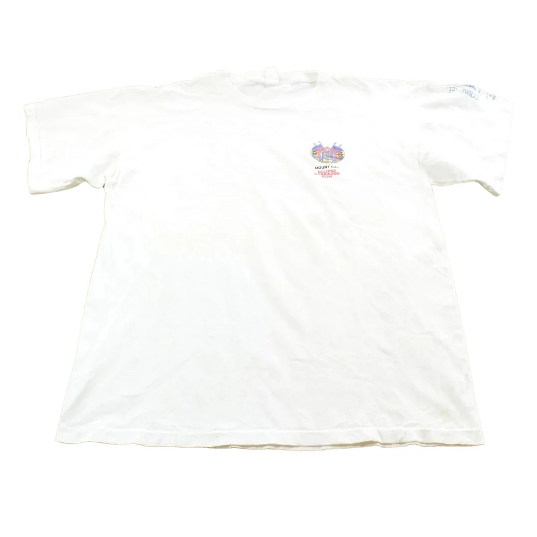 Vintage 1996 Mount Gay Eclipse Barbados Rum Graphic T Shirt Mens L from propervintagecanada