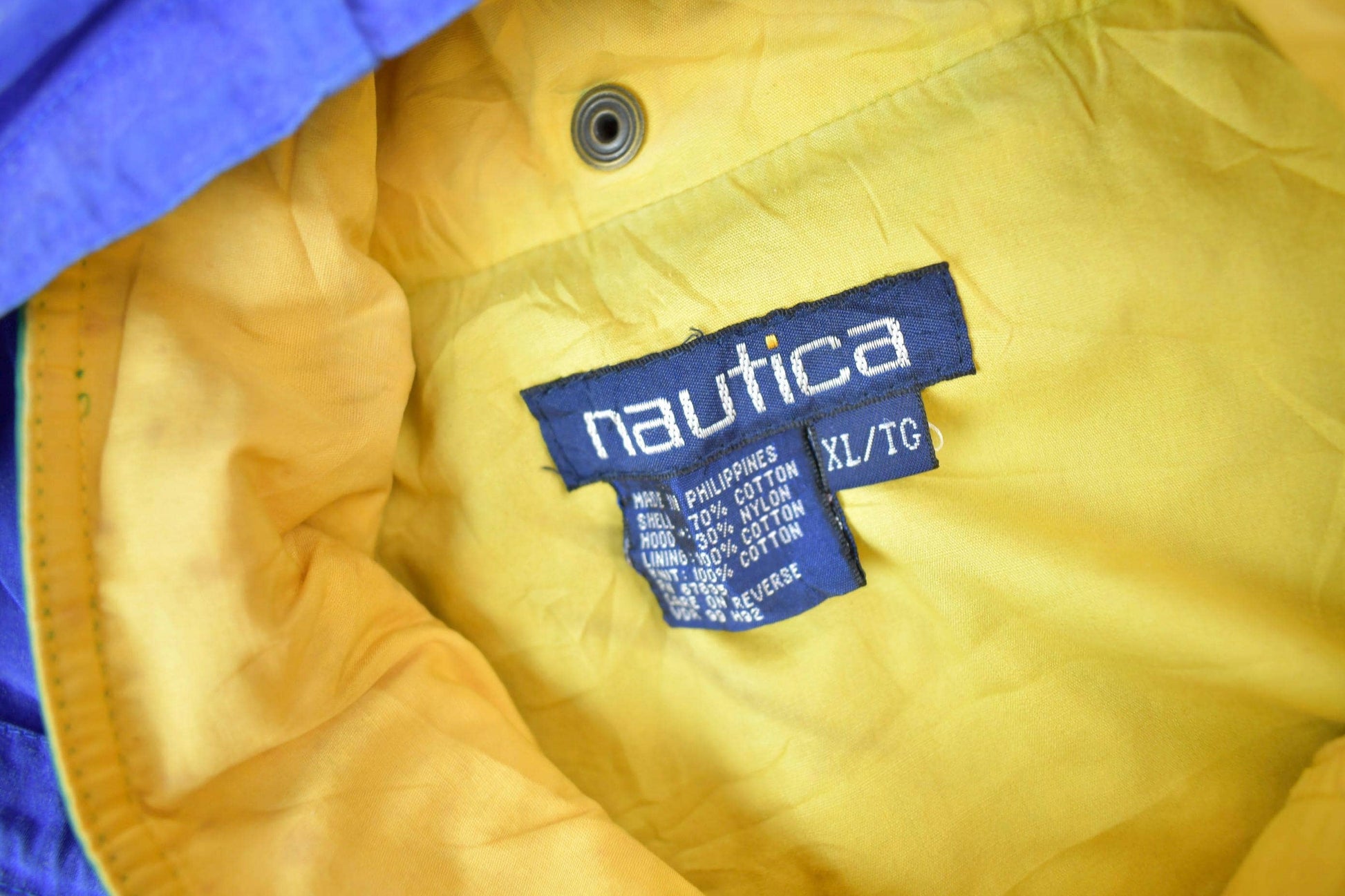 Vintage 1996 Nautica Challenge J-Class Blue Jacket Men's XL from propervintagecanada