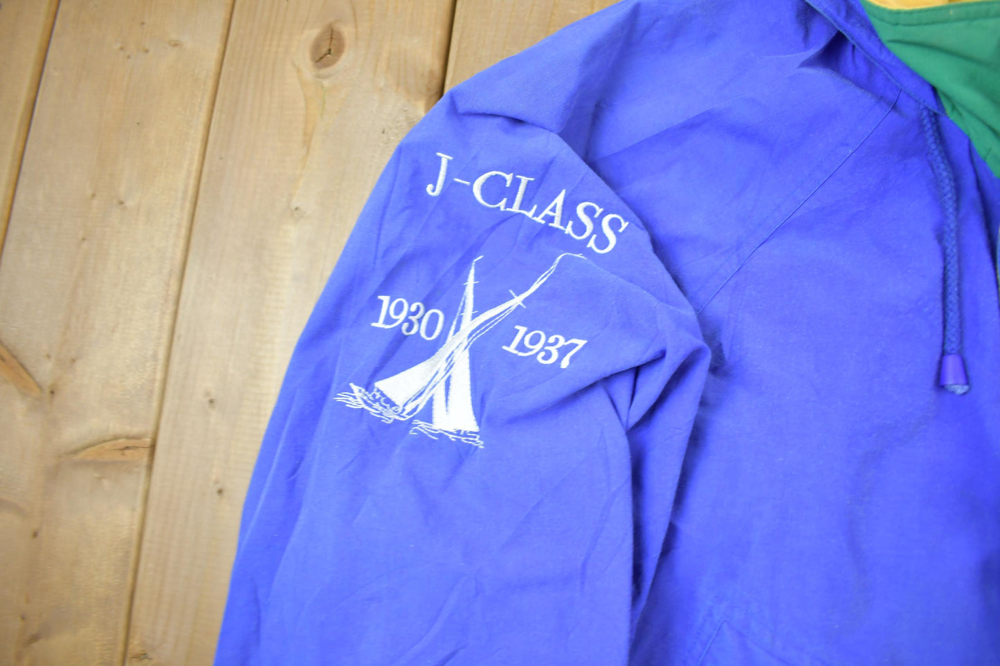 Vintage 1996 Nautica Challenge J-Class Blue Jacket Men's XL from propervintagecanada